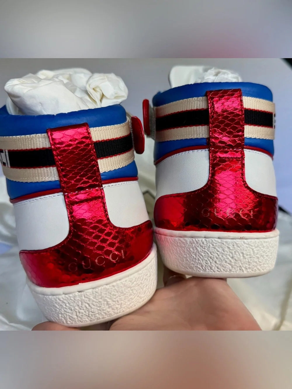 Gucci Ace Stripe High-Top White
